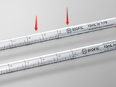 雙向刻度線設(shè)計(jì)，便于識(shí)別移液體積
